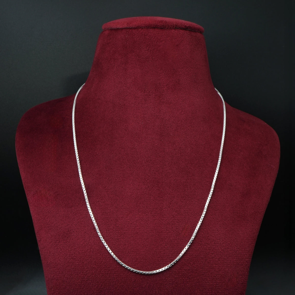 Mini Block Link Silver Chain Boys
