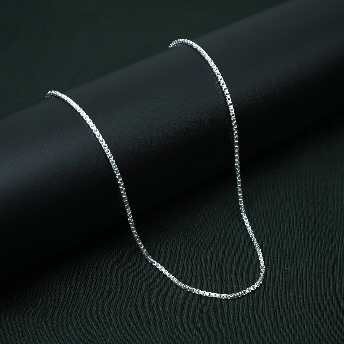 Mini Block Link Silver Chain Boys
