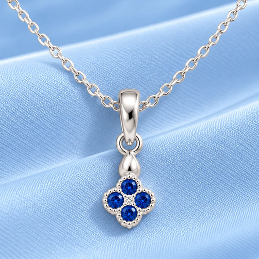 Mini Floral Silver Pendant
