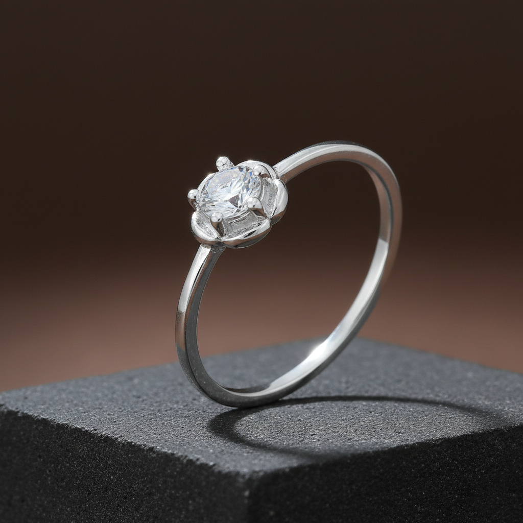 Minimal Daily Wear Silver Ring