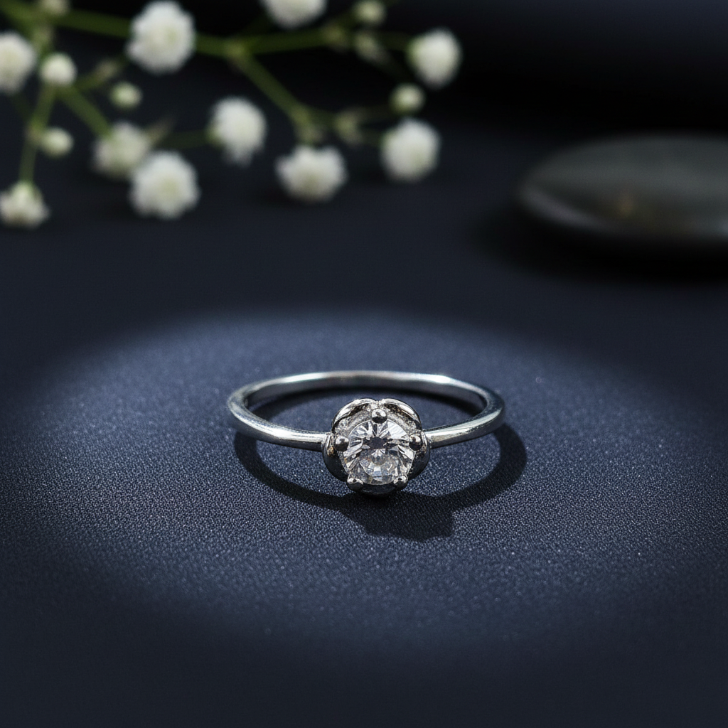 Minimal Daily Wear Silver Ring