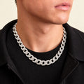Modern Elegance Thick Silver Cuban Chain for Boys
