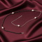 Modern Half-Chain Half-Bead Pearl Mangalsutra Silver Chain