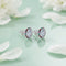 Multicolor Stones Silver Earring For Girls