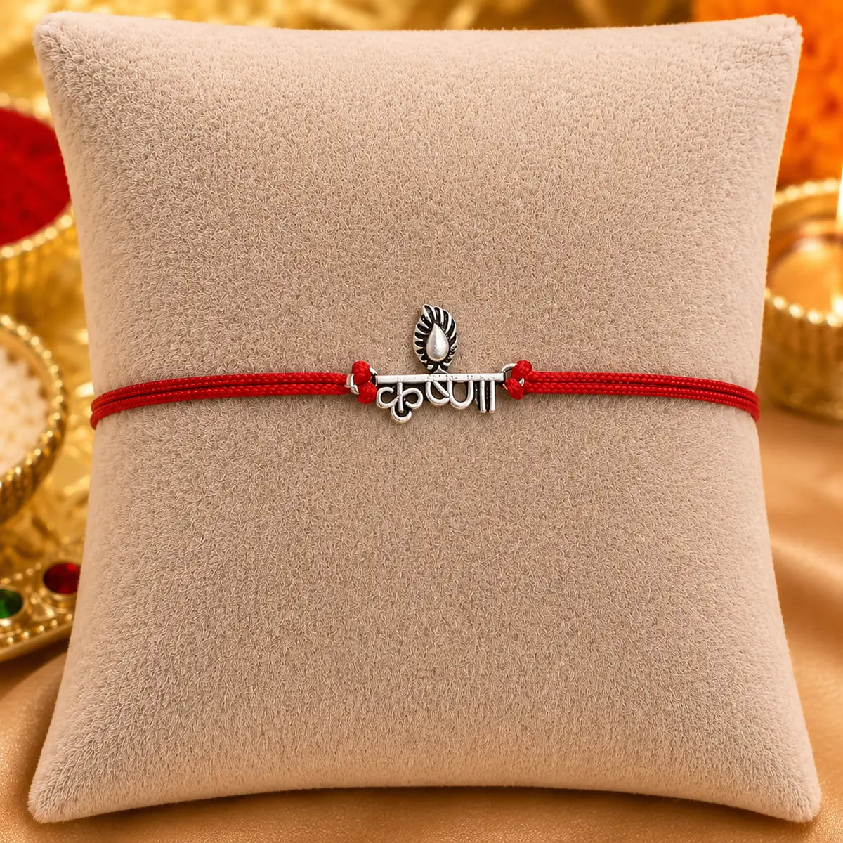 Murli Manohar Krishna Silver Rakhi