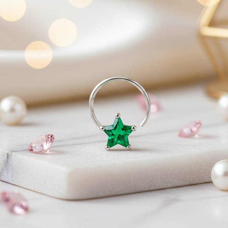 Nose Pin Special Combo Elegant Designs (Pearl, Star, Round, Square)