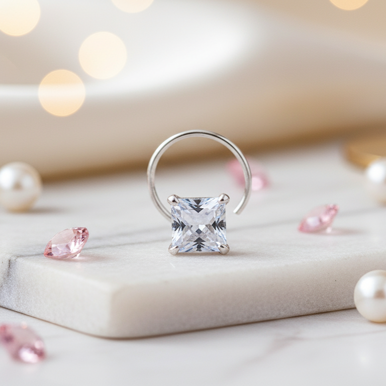 Nose Pin Special Combo Elegant Designs (Pearl, Star, Round, Square)