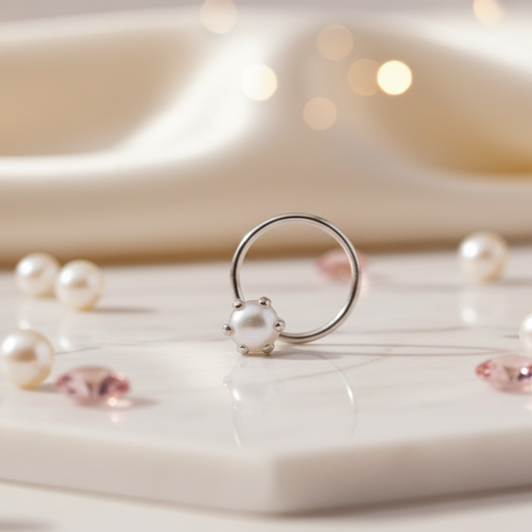 Nose Pin Special Combo Elegant Designs (Pearl, Star, Round, Square)