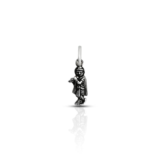 This Oxidized 925 Silver "Krishna's Grace" Pendant is a beautiful and unique piece that will add elegance to any outfit. Made from high-quality 925 silver, it features intricate oxidized detailing and a stunning "Krishna's Grace" design. 