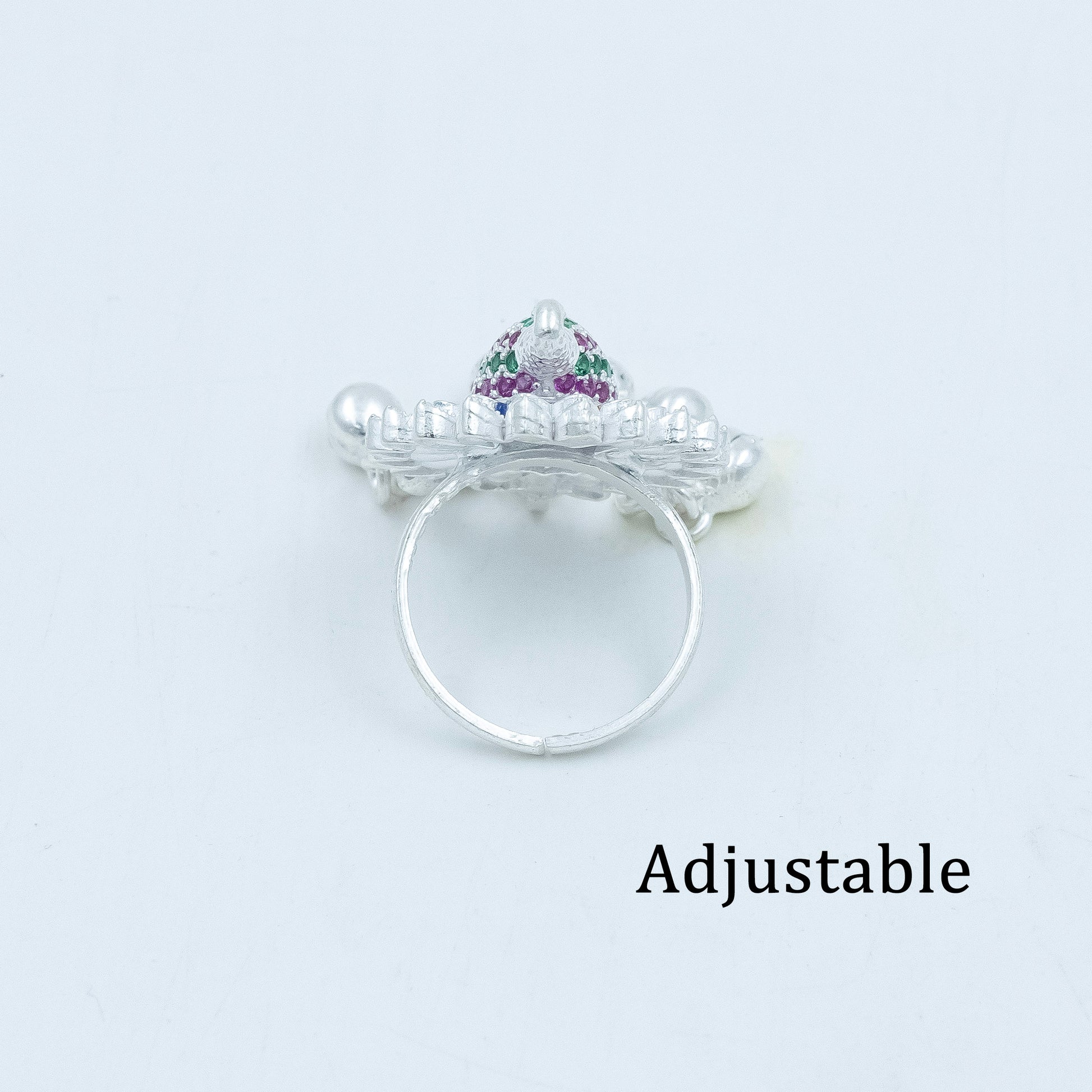 Peacock Design Silver Toe (Bichiya) Rings (7)