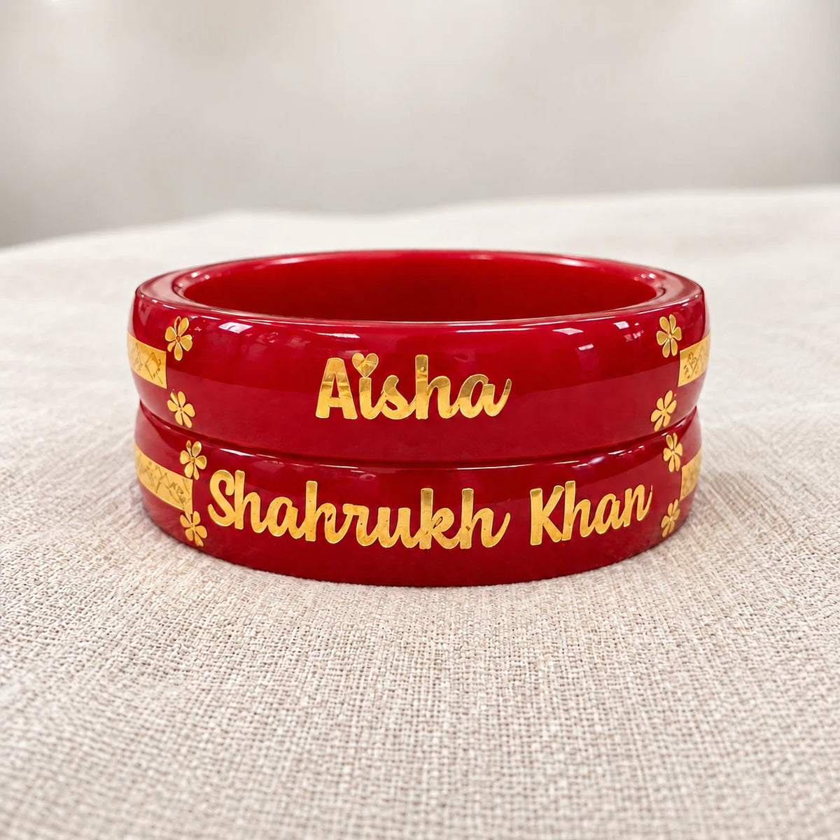 Personalized_Red_Name_Bangles_with_Golden_Floral_Custom_Name_Design