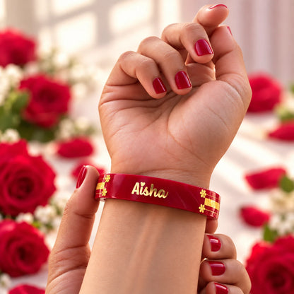Personalized_Red_Name_Bangles_with_Golden_Floral_Custom_Name_Design