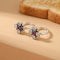 Pink Charming Stone Silver Toe Rings