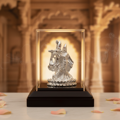 Premium Silver Plated Radha Krishna Idol for Gifting