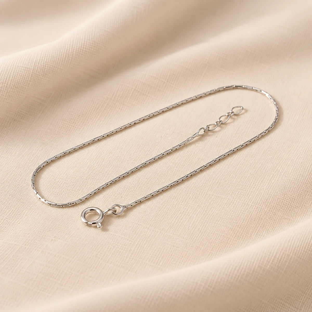 Premium Silver Sleek Chain Bracelet for Women