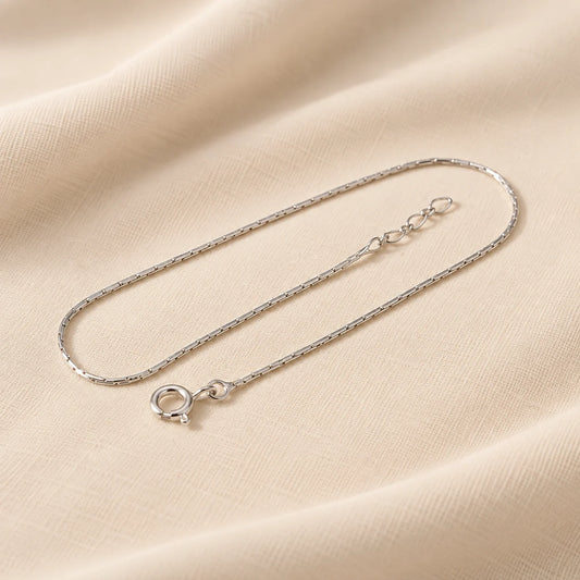 Premium Silver Sleek Chain Bracelet for Women