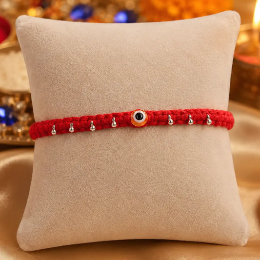 Protection Charm Silver Rakhi