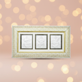 Pure Silver Laxmi Ganesh Saraswati Frame Attract Wealth, Prosperity & Abundance
