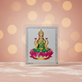 Pure Silver Plated Maha Laxmi Yantra for Attract Wealth, Prosperity & Abundance