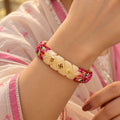 Red & Cream Traditional Floral Designer Bangles