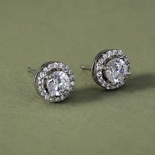 Round Solitaire Mangalsutra Set with Earrings for Women