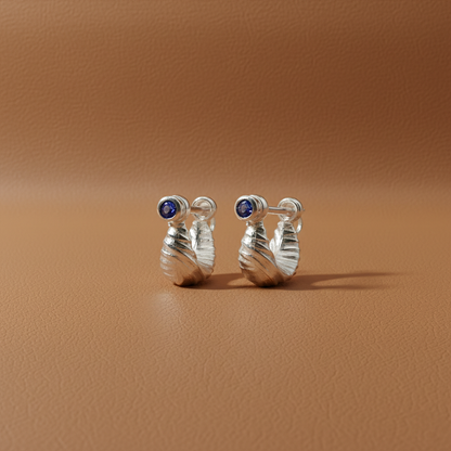 Royal Stone Textured Silver Bali For Boys