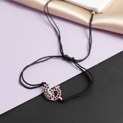 Royal Hans Multistone Thread Anklet