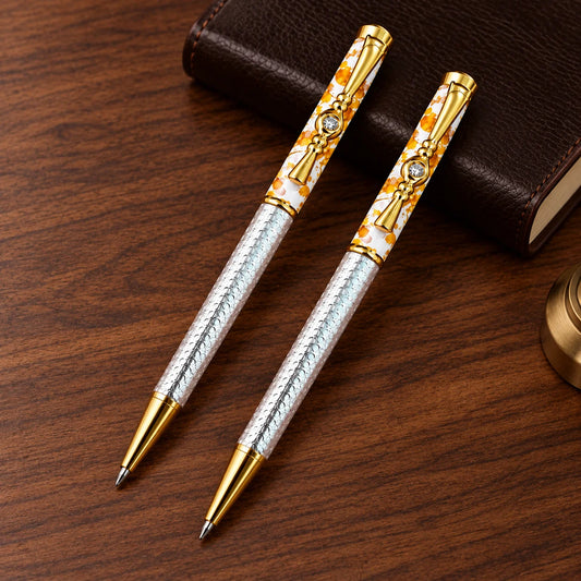 SIlver White Diamond Pen  (2 pcs Combo)
