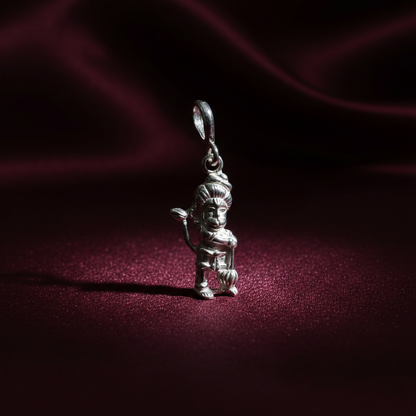 Sankat Mochan Hanuman Pendant in Pure Silver