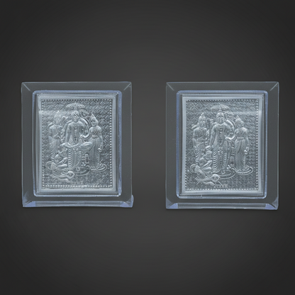 Shri Ram Darbar Silver Frame