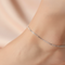 Silver Box Chain Anklet