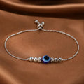 Silver Finish Evil Eye Bracelet for Girls & Women