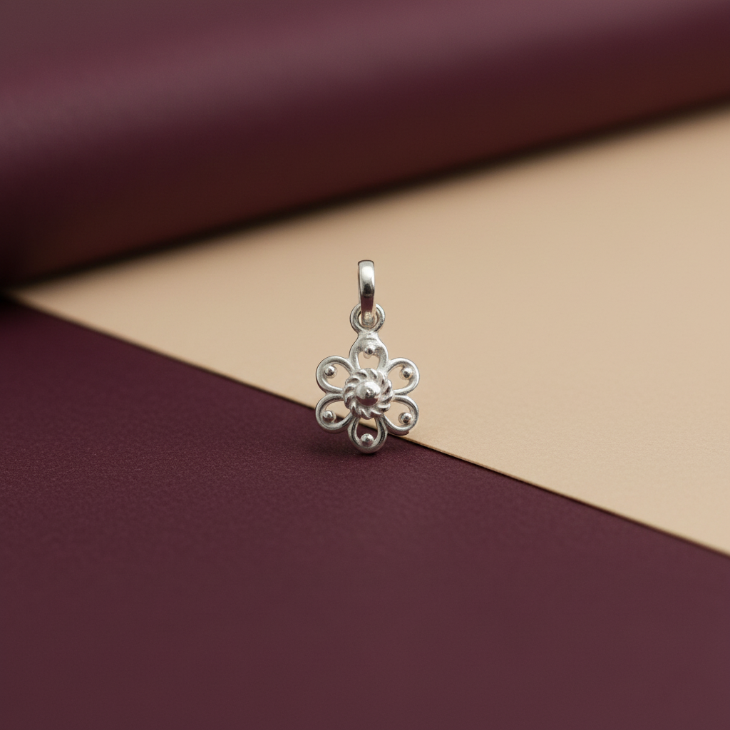 Silver Flower Pendant