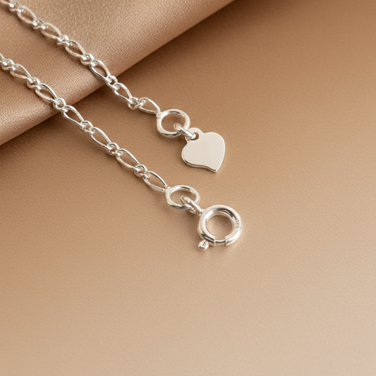 Silver Infinity Twist Chain Elegant Daily Wear