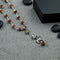 Silver Mahadev Trishul Nandi Rudraksha Mala Pendant