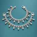 Silver Multicolor Baby Payal