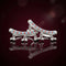 Silver Multicolor Ghungroo Toe Ring Pair