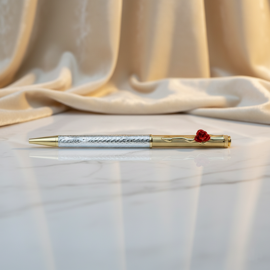 Silver Pen with Free Silver Frame (Laxmi Ganesh Edition)