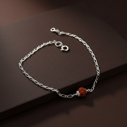 Silver Rudraksha Bracelet for Men & Women