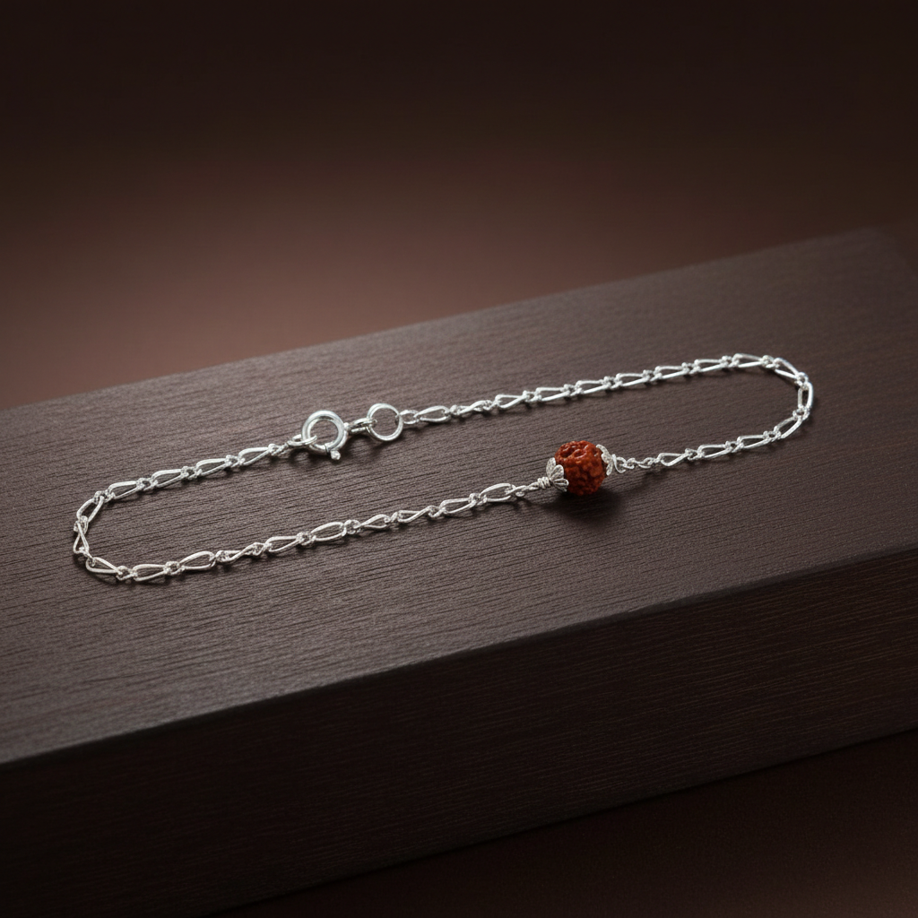 Silver Rudraksha Bracelet for Men & Women