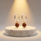 Silver Rudraksha Hoop Earrings Spiritual Unisex Bali Jewelry