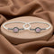 Silver Authentic Ruby Pink Gemstone Kada Payal