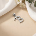 Silver B Name Symbol Pendent