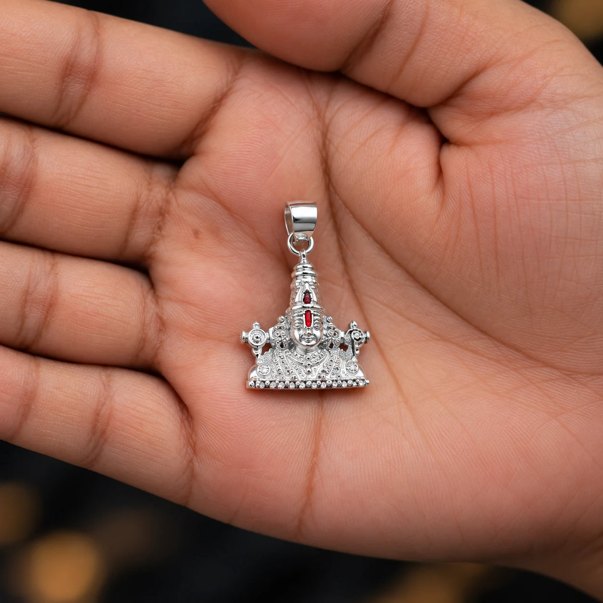 Silver Balaji Pendant