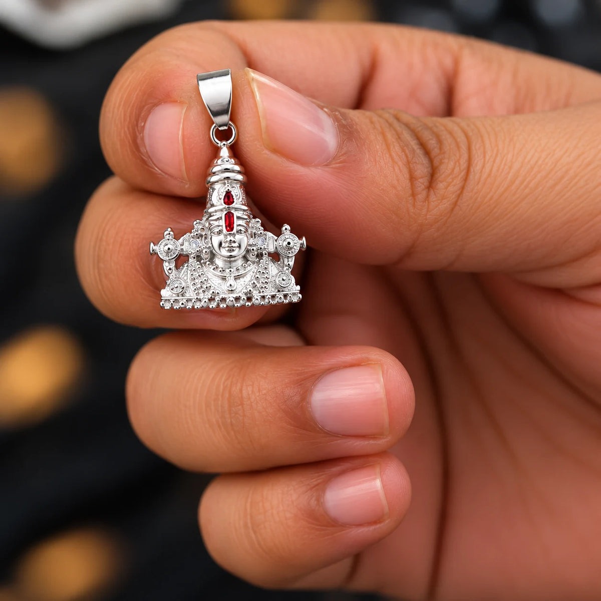 Silver Balaji Pendant