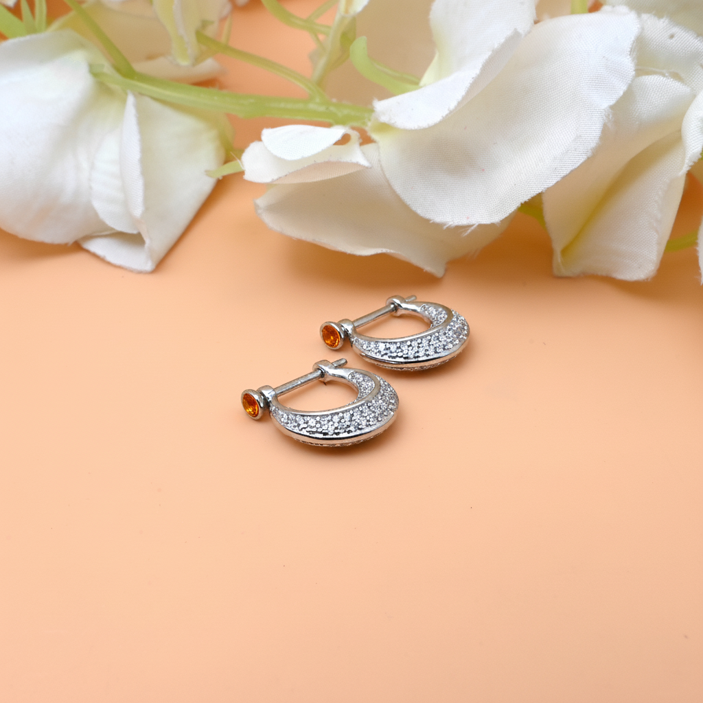 Silver Bali Earrings - Trendy Jewelry for Boys & Men.