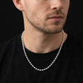 Silver Beads Simple Design Chain for Boys