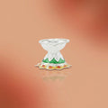Silver Beautiful Design Deepak Puja Item