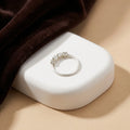 Silver Beautiful White Gems Nose Ring