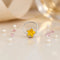 Silver Beautiful Yellow Gem Nosepin